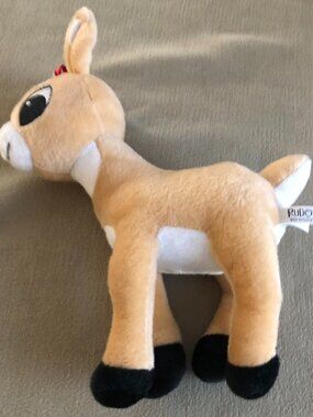 Clarice the Red Bow Reindeer Plush Stuffed Kids Toy New
